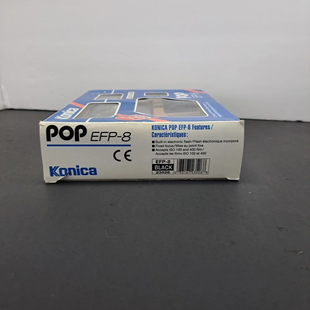 MINT KONICA POP EFP-8 35mm Film Camera Gift Set-New Old Stock NOS Boxed Kit